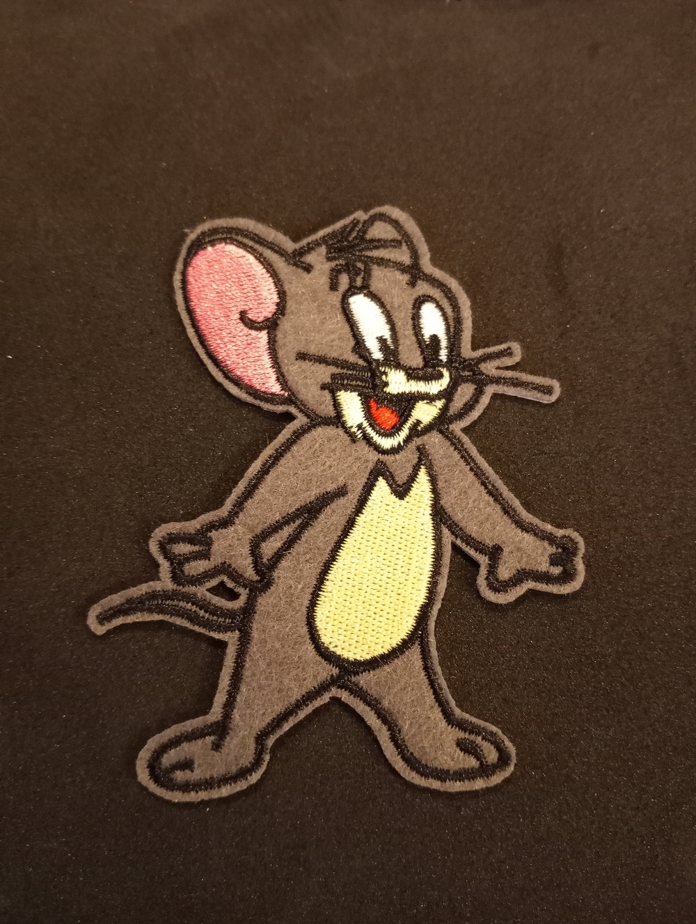 Tom and Jerry embroidered mouse patch applique